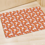 Cute Corgi Pattern Print Polyester Doormat