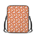 Cute Corgi Pattern Print Rectangular Crossbody Bag