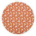 Cute Corgi Pattern Print Round Blanket