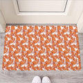 Cute Corgi Pattern Print Rubber Doormat