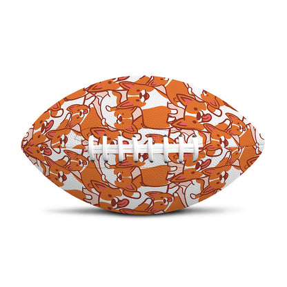 Cute Corgi Pattern Print Rugby Ball