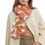 Cute Corgi Pattern Print Scarf