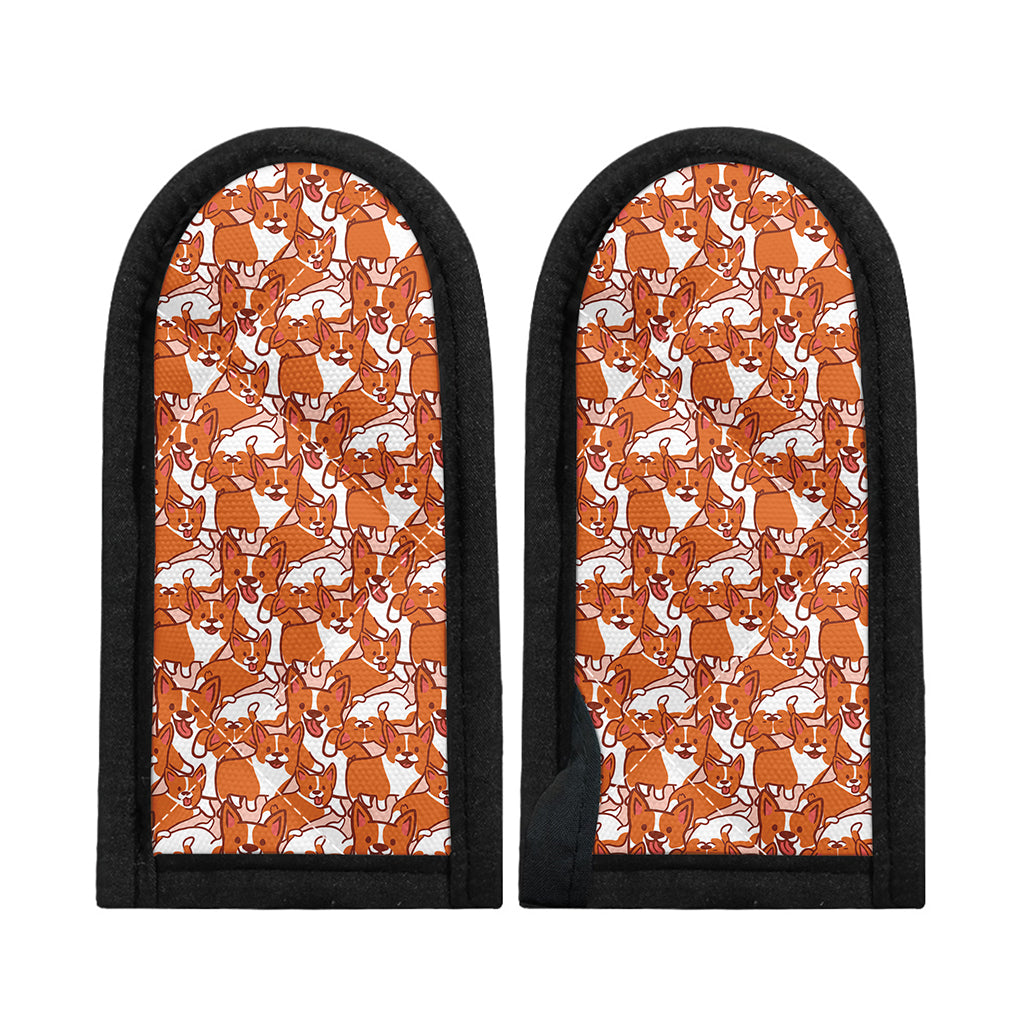 Cute Corgi Pattern Print Skillet Handle Cover