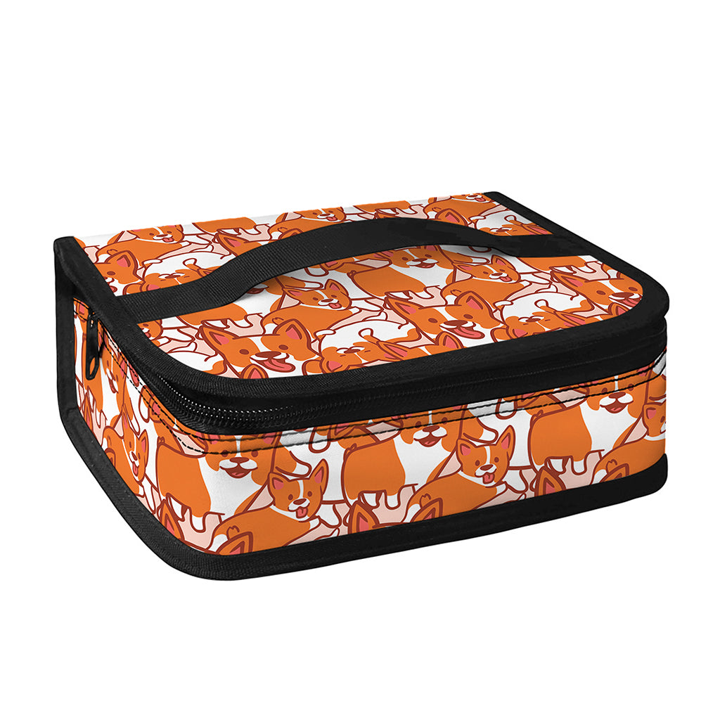 Cute Corgi Pattern Print Small Lunch Bag