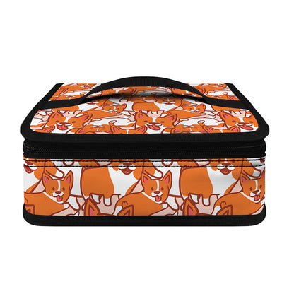 Cute Corgi Pattern Print Small Lunch Bag
