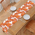 Cute Corgi Pattern Print Table Runner