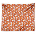 Cute Corgi Pattern Print Tapestry