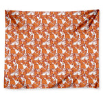 Cute Corgi Pattern Print Tapestry