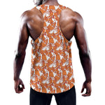 Cute Corgi Pattern Print Training Tank Top