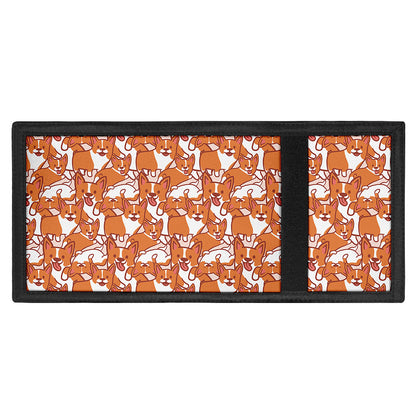 Cute Corgi Pattern Print Trifold Wallet