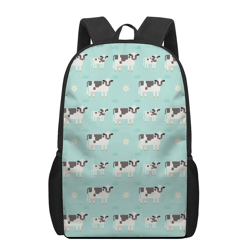 Cute Cow And Baby Cow Pattern Print 17 Inch Backpack
