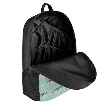 Cute Cow And Baby Cow Pattern Print 17 Inch Backpack
