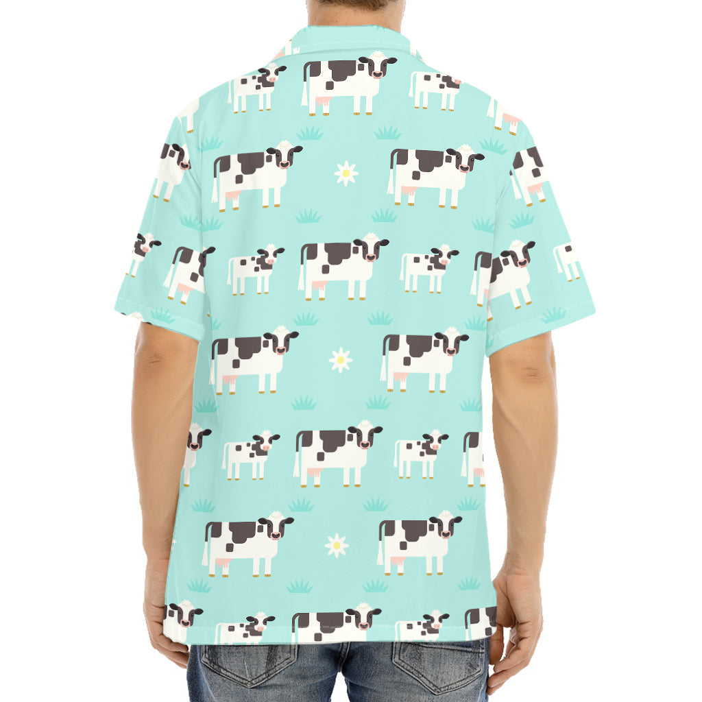 Cute Cow And Baby Cow Pattern Print Aloha Shirt