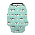 Cute Cow And Baby Cow Pattern Print Baby Seat Cover