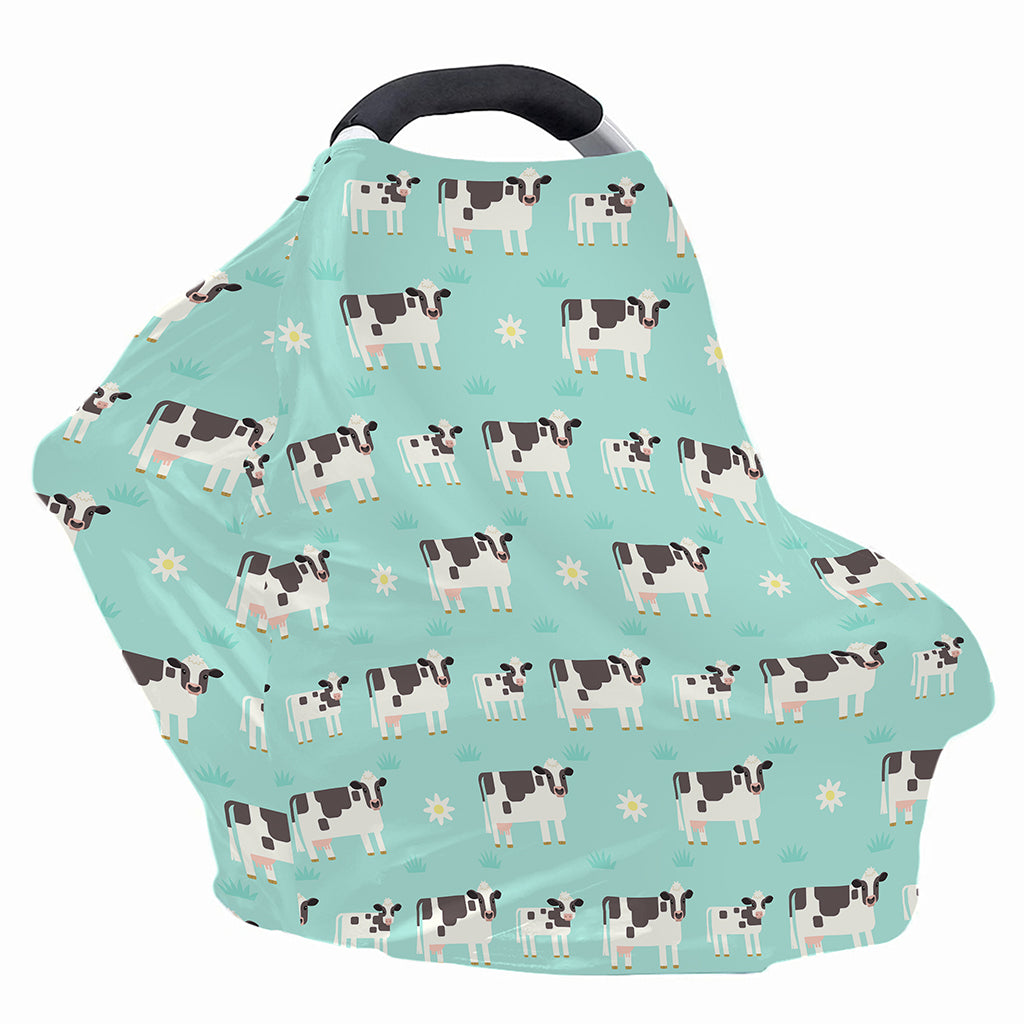 Cute Cow And Baby Cow Pattern Print Baby Seat Cover