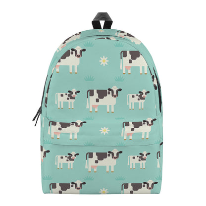 Cute Cow And Baby Cow Pattern Print Backpack