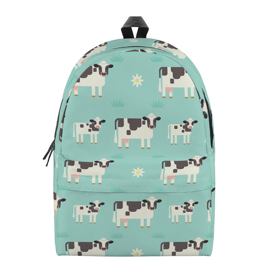 Cute Cow And Baby Cow Pattern Print Backpack