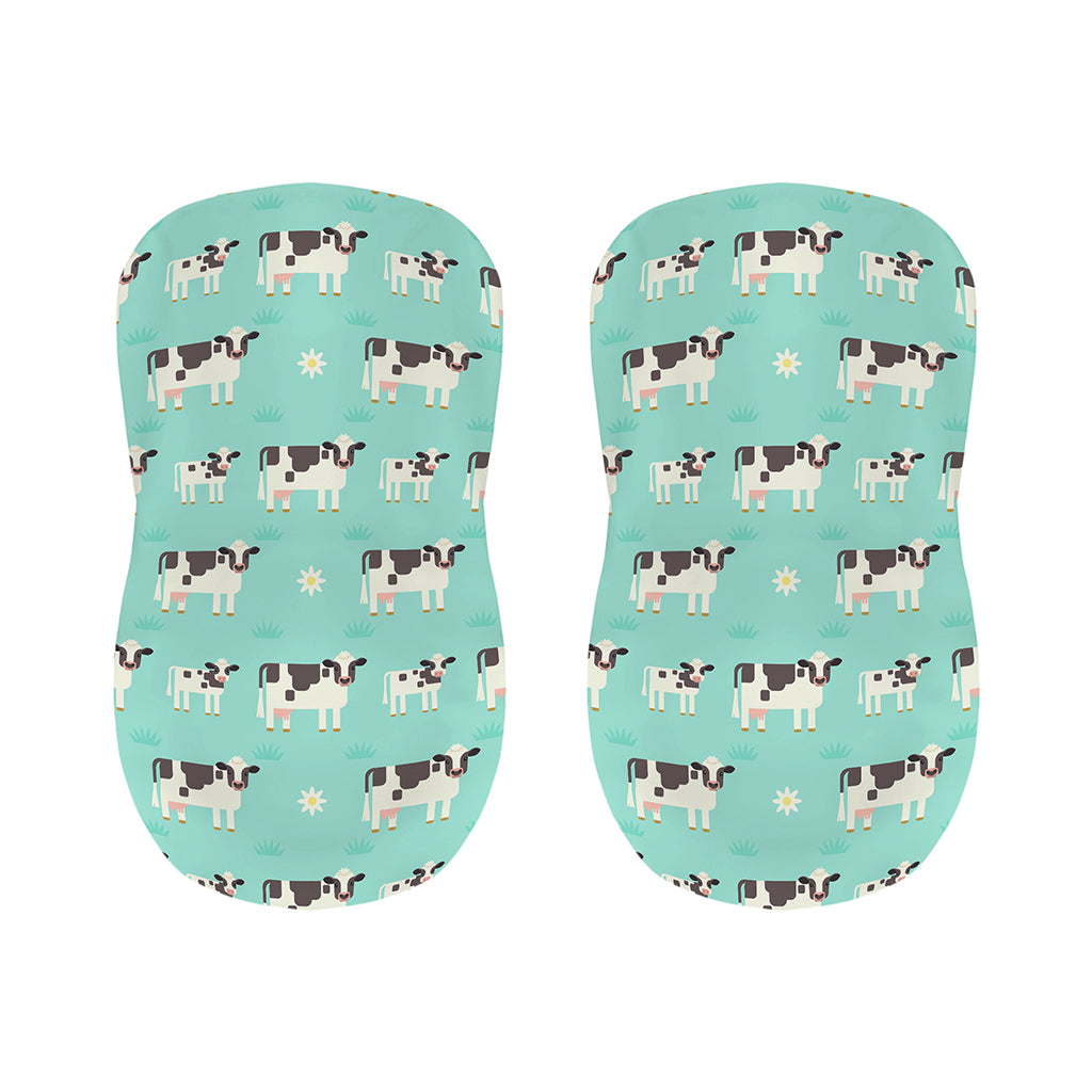 Cute Cow And Baby Cow Pattern Print Bar Stool Covers