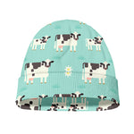Cute Cow And Baby Cow Pattern Print Beanie