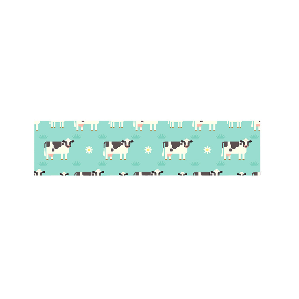 Cute Cow And Baby Cow Pattern Print Bed Runner