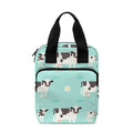 Cute Cow And Baby Cow Pattern Print Bible Tote Bag
