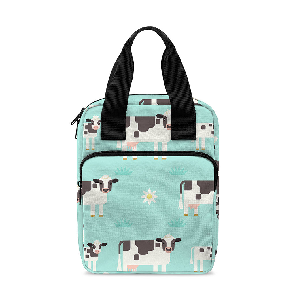 Cute Cow And Baby Cow Pattern Print Bible Tote Bag