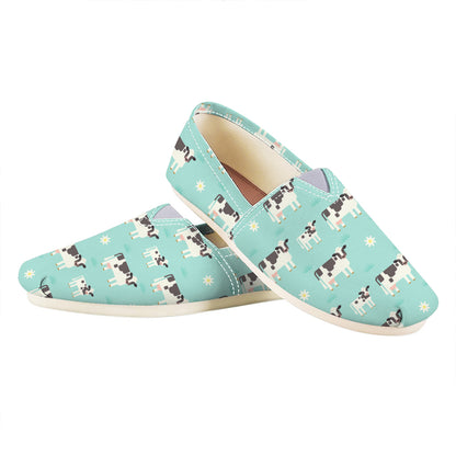 Cute Cow And Baby Cow Pattern Print Casual Shoes
