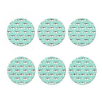 Cute Cow And Baby Cow Pattern Print Coaster Set