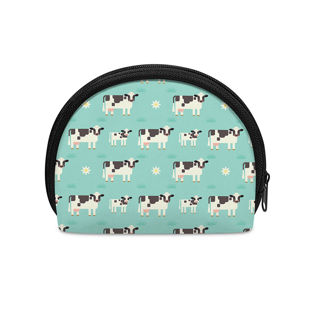 Cute Cow And Baby Cow Pattern Print Coin Purse