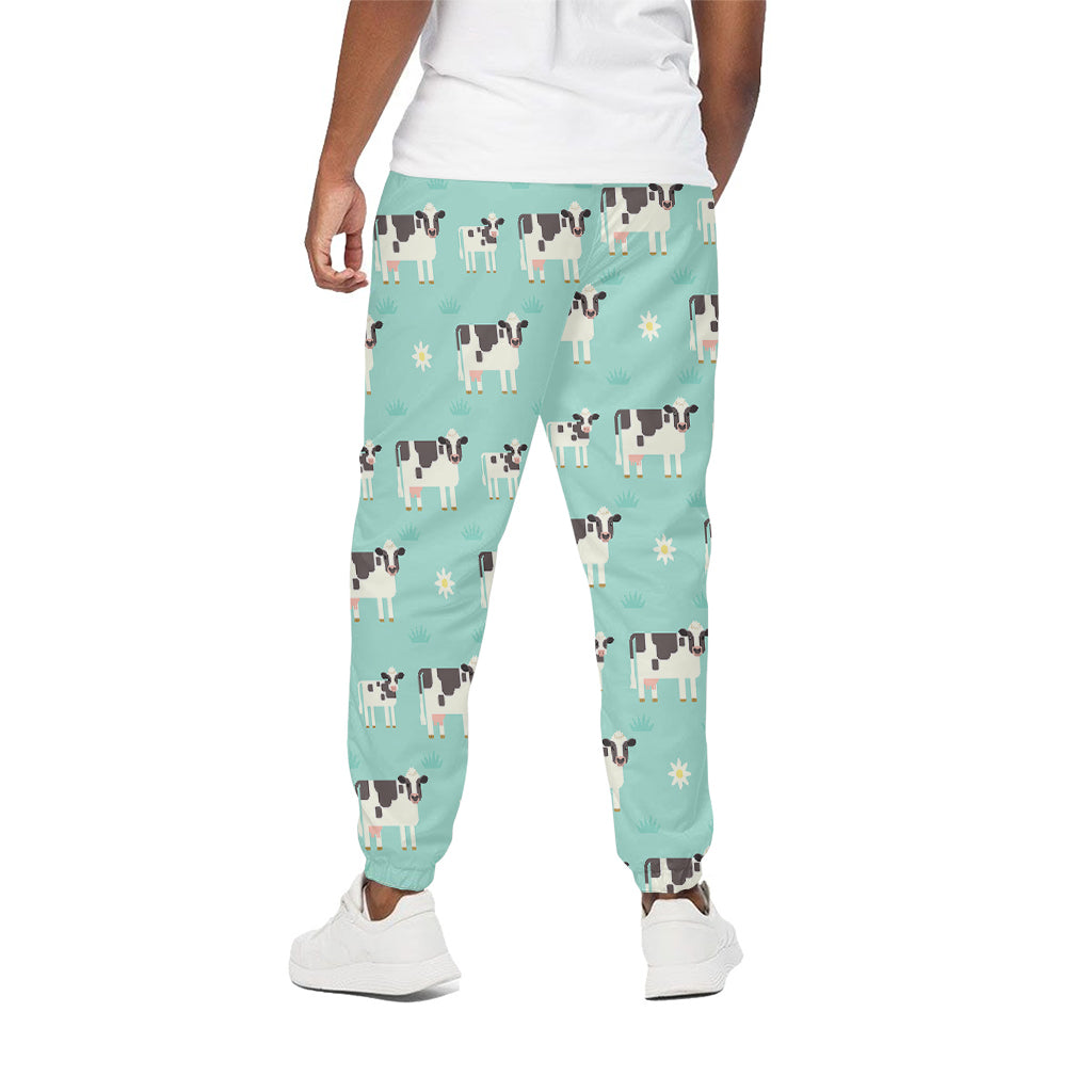 Cute Cow And Baby Cow Pattern Print Cotton Pants