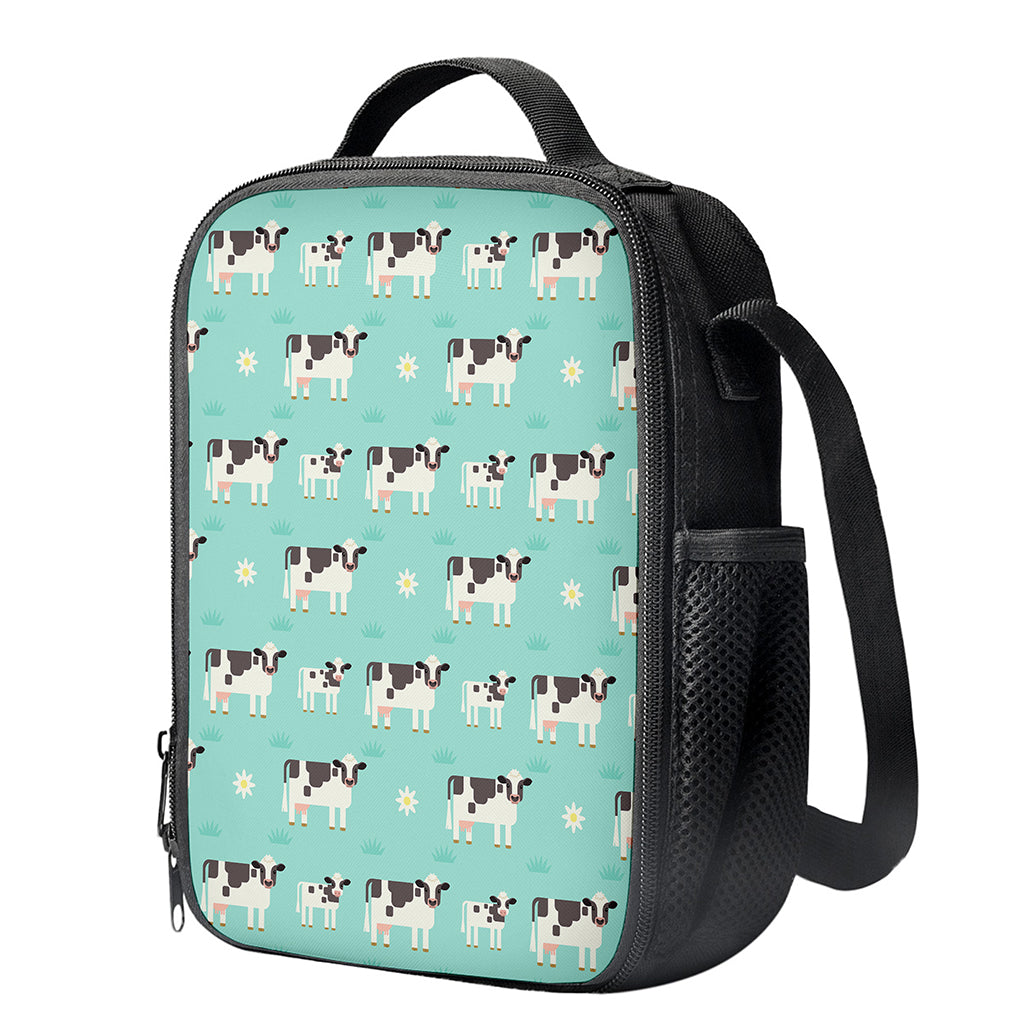Cute Cow And Baby Cow Pattern Print Crossbody Lunch Bag