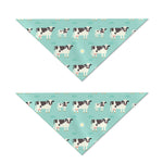 Cute Cow And Baby Cow Pattern Print Dog Bandana