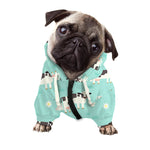 Cute Cow And Baby Cow Pattern Print Dog Zip Up Hoodie