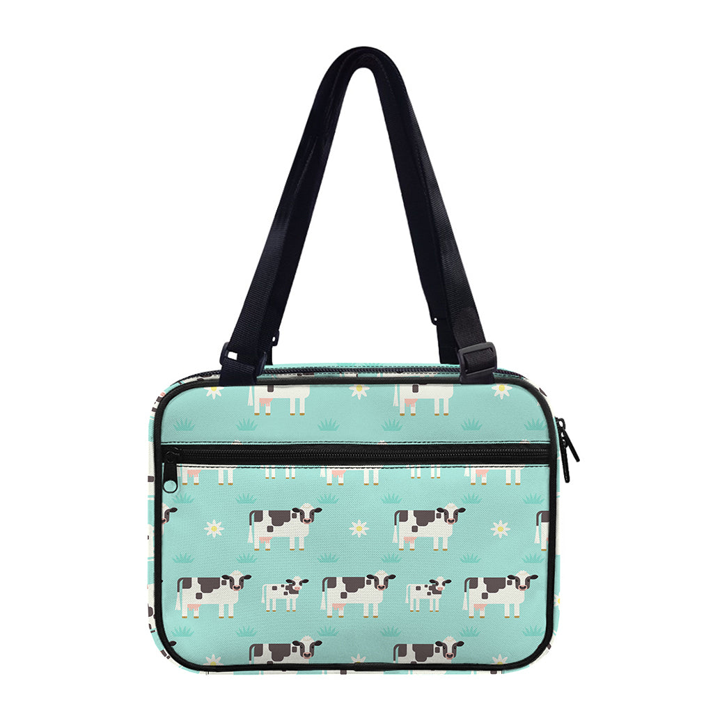 Cute Cow And Baby Cow Pattern Print Double Strap Bible Bag