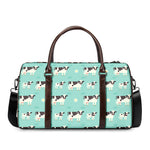 Cute Cow And Baby Cow Pattern Print Duffle Bag