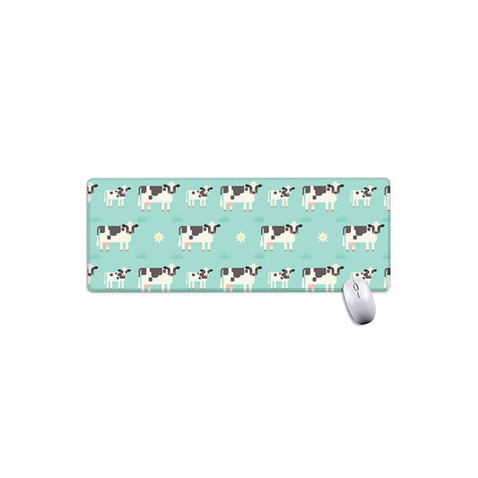 Cute Cow And Baby Cow Pattern Print Extended Mouse Pad