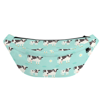 Cute Cow And Baby Cow Pattern Print Fanny Pack