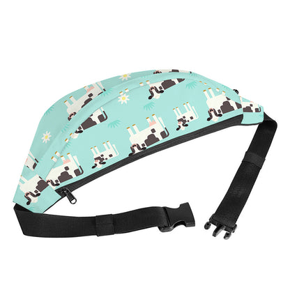 Cute Cow And Baby Cow Pattern Print Fanny Pack