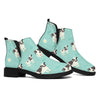 Cute Cow And Baby Cow Pattern Print Flat Ankle Boots