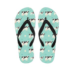 Cute Cow And Baby Cow Pattern Print Flip Flops