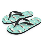 Cute Cow And Baby Cow Pattern Print Flip Flops
