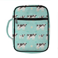 Cute Cow And Baby Cow Pattern Print Front Pocket Bible Bag