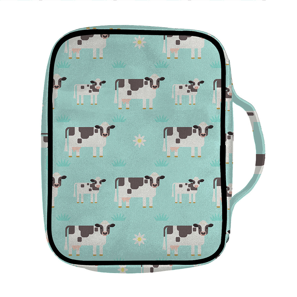Cute Cow And Baby Cow Pattern Print Front Pocket Bible Bag