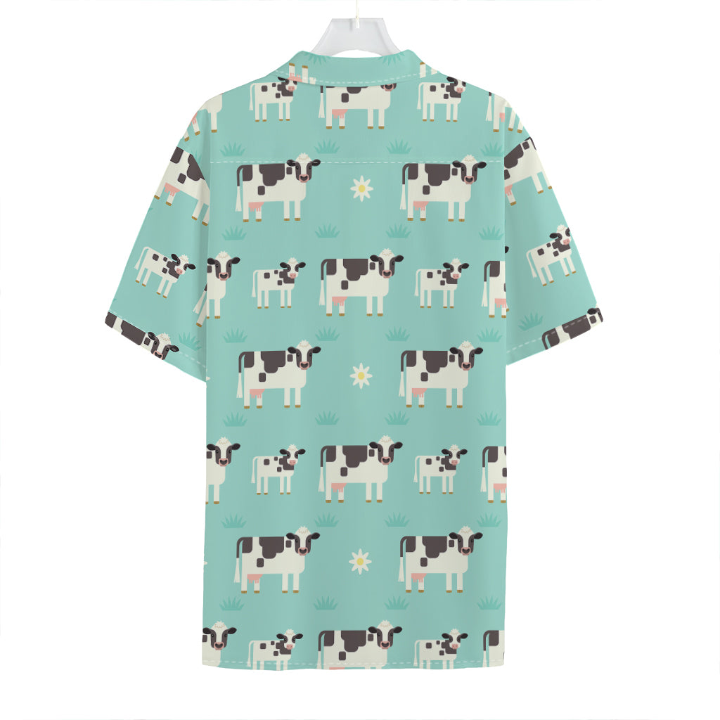 Cute Cow And Baby Cow Pattern Print Hawaiian Shirt