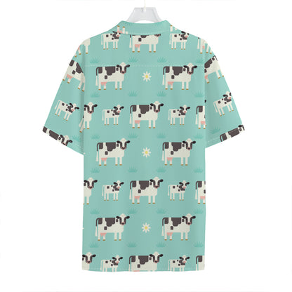 Cute Cow And Baby Cow Pattern Print Hawaiian Shirt