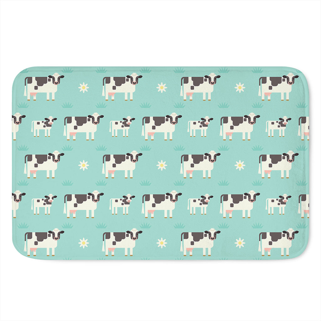 Cute Cow And Baby Cow Pattern Print Indoor Door Mat