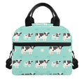 Cute Cow And Baby Cow Pattern Print Insulated Lunch Bag