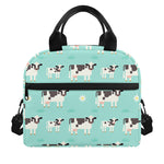 Cute Cow And Baby Cow Pattern Print Insulated Lunch Bag
