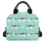 Cute Cow And Baby Cow Pattern Print Insulated Lunch Bag