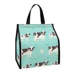 Cute Cow And Baby Cow Pattern Print Insulated Lunch Tote